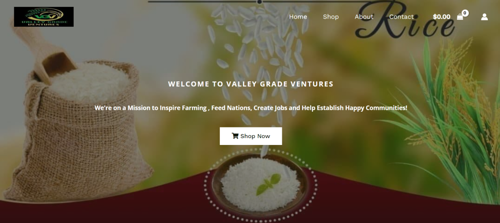 valley grade ventures website homepage